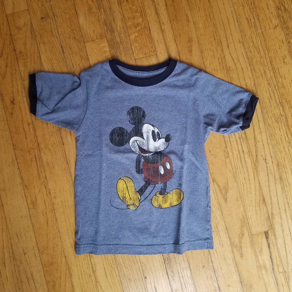 Classic Youth XS Mickey Mouse Blue Ringer Tee